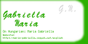 gabriella maria business card